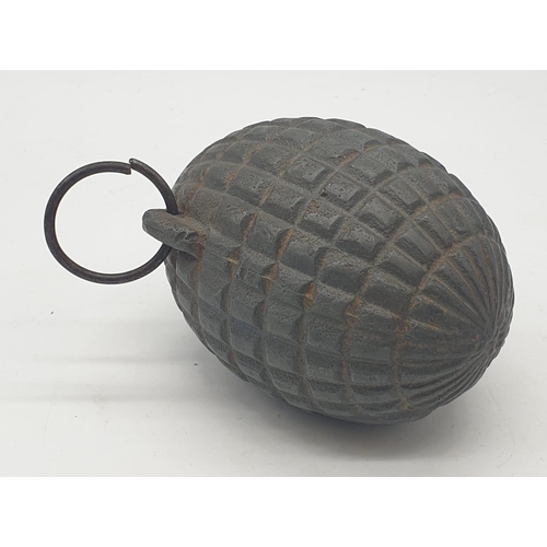 3 - INERT RARE Ottoman Empire (Turkish) “Type 2 Infantry Grenade” as translated from the grenade body.