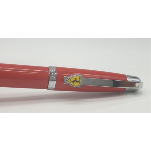 71 - For the man who wants to write faster! A genuine FERRARI pen in original box, complete with booklet,... 