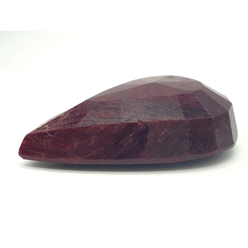 148 - 948.90ct Natural Pear Shape Museum Size Collectable Ruby Gemstone IDT Certified