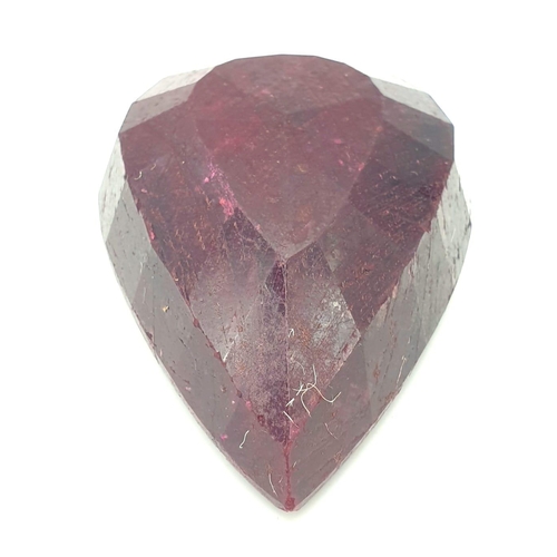 148 - 948.90ct Natural Pear Shape Museum Size Collectable Ruby Gemstone IDT Certified