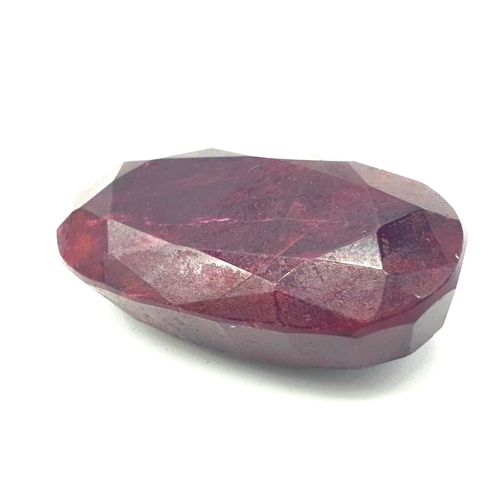 183 - 202ct Large Oval Natural Ruby Gemstone GLI Certified