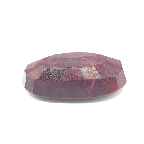 183 - 202ct Large Oval Natural Ruby Gemstone GLI Certified