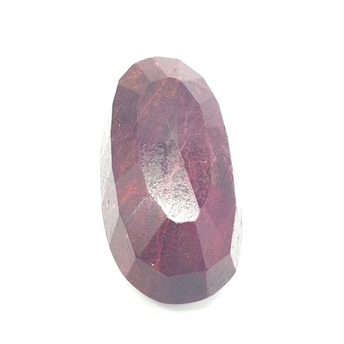 183 - 202ct Large Oval Natural Ruby Gemstone GLI Certified