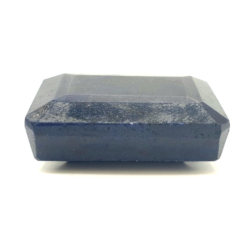 197 - 442ct Impressive Large Rectangular Blue Sapphire GLI Certified