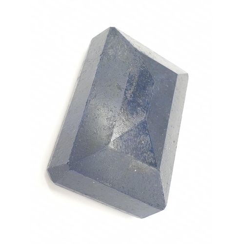 197 - 442ct Impressive Large Rectangular Blue Sapphire GLI Certified