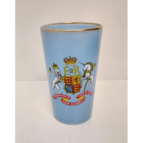 463 - Selection of 3 Queen Elizabeth coronation and Jubilee glasses