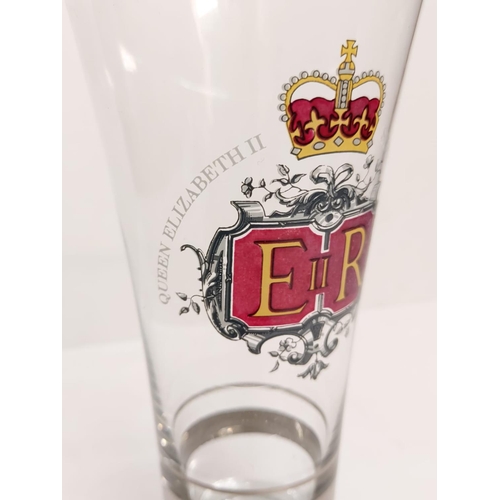 463 - Selection of 3 Queen Elizabeth coronation and Jubilee glasses