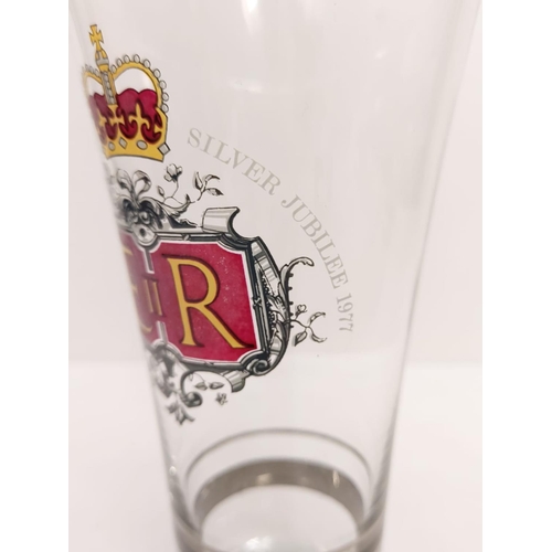 463 - Selection of 3 Queen Elizabeth coronation and Jubilee glasses