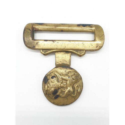 212 - 1940s military brass belt buckle.