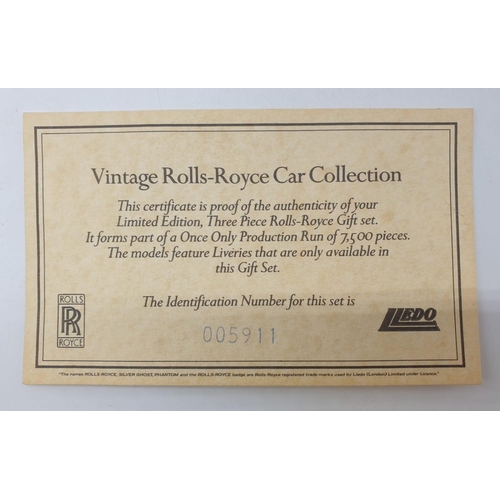 455 - The Lledo limited edition Rolls Royce model car collection. Includes the Silver Ghost, Playboy and t... 