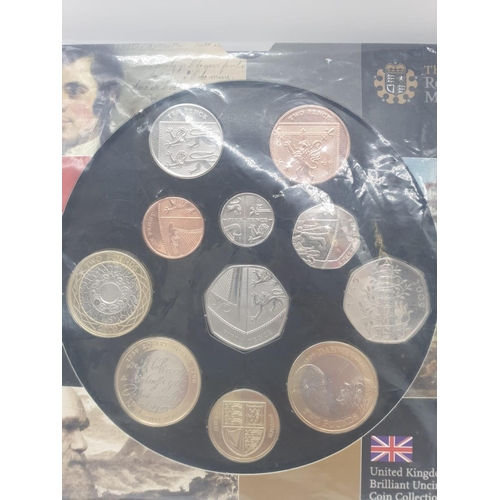 250 - Royal Mint 2009, brilliant uncirculated 11 coin collection (Kew Gardens 50p piece)