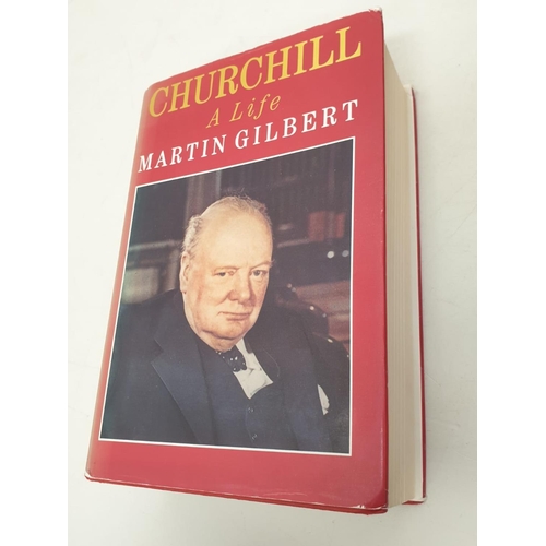 338 - Winston Churchill memorabilia collection including Winston Churchill crown coin dated 1965, Books in... 