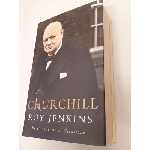 338 - Winston Churchill memorabilia collection including Winston Churchill crown coin dated 1965, Books in... 