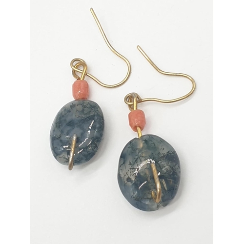 529 - Pair of Agate earrings