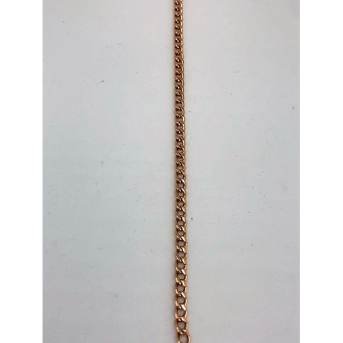 653 - 14K yellow gold bracelet. Weighs 3.3g and aprox 7.5