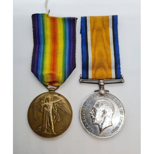 188 - Pair of WWI medals awarded to R.H. Cuddeford 57102 of the Liverpool regiment. To include the war med... 