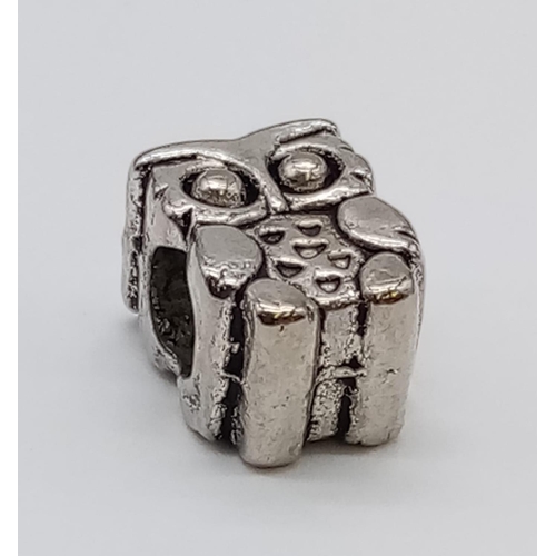 226 - SILVER PANDORA OWL CHARM