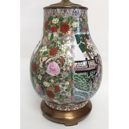 24 - An exquisite pair of mid 19th century (in our opinion), rose medallion porcelain vase's which have b... 