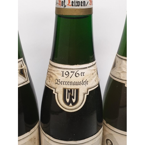 101 - Three half bottles of 1976 Beerenauslese. Due to a extremely hot summer 1976 was an exceptional year... 