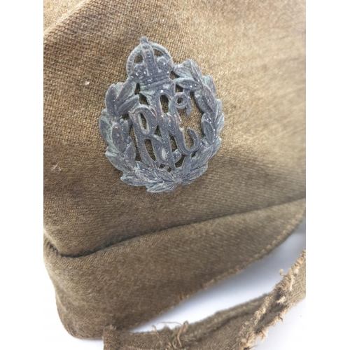 173 - WW1 Royal Flying Corps Other Ranks Side Cap. A rather tatty French Cellar Find.