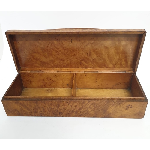 25 - WW2 German Walnut Veneer Box With 3rd Reich SA Eagle.  Very well made, very good condition.