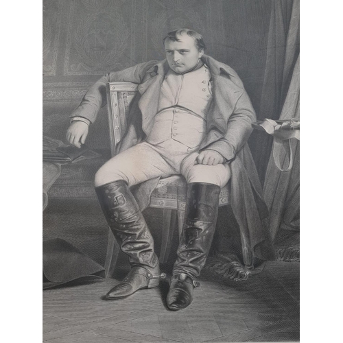 292 - 1850 F&G engraving of Napoleon. (Print by Paul Delaroche … London published April 1st 1850, by P. & ... 