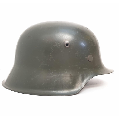 37 - WW2 German Kriegsmarine Coastal Artillery M42Helmet with Line.