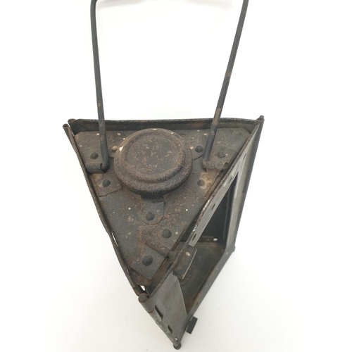 62 - WW1 French Folding Bunker Lantern. (no glass)