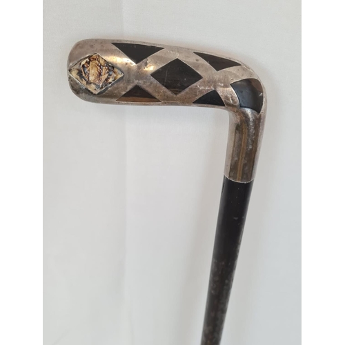 185 - Decorative golf club walking stick, 90cm long