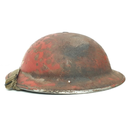 68 - WW2 Homefront Fire Service Helmet Dated 1939.