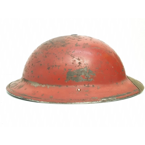 68 - WW2 Homefront Fire Service Helmet Dated 1939.