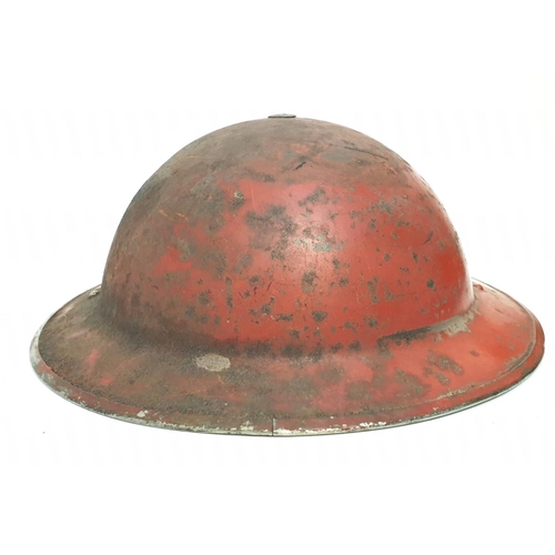 68 - WW2 Homefront Fire Service Helmet Dated 1939.