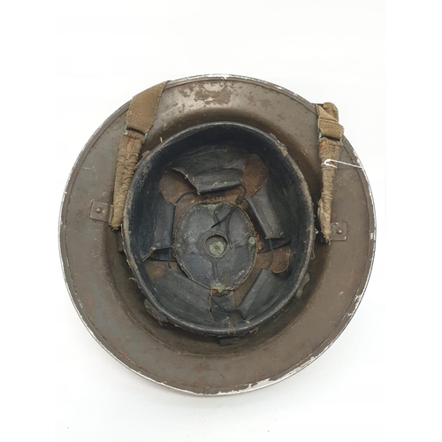 68 - WW2 Homefront Fire Service Helmet Dated 1939.