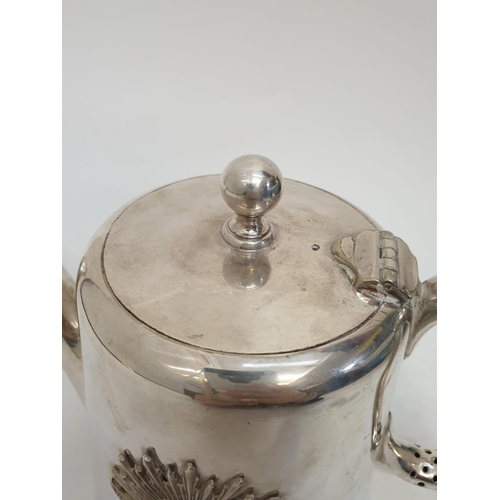 9 - WW2 Silver Plated Tea Pot with Australian Insignia.