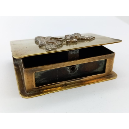 168 - Royal West Kent Regiment Match Box Holder. These were made in the rehabilitation work shops by disab... 