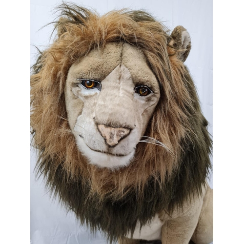 44 - Prized by collectors, this circa 1970s, Italian made stuffed lion is a work of art. Made by Jockline... 