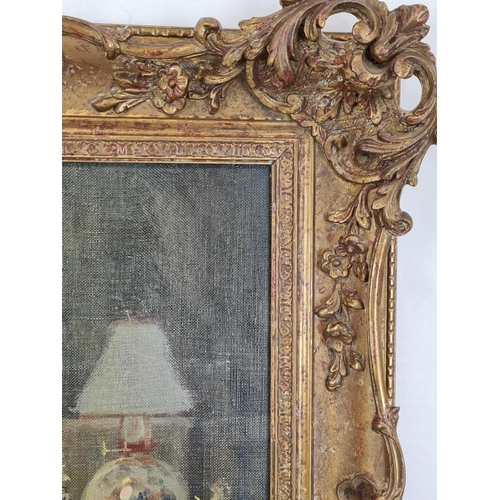 512 - Original oil on canvas signed by celebrated Italian artist Giordano Giovoneth (1906-1973). Depicting... 