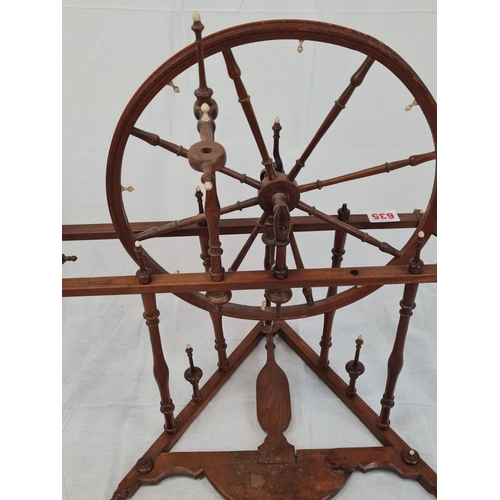 635 - Continental spinning wheel.