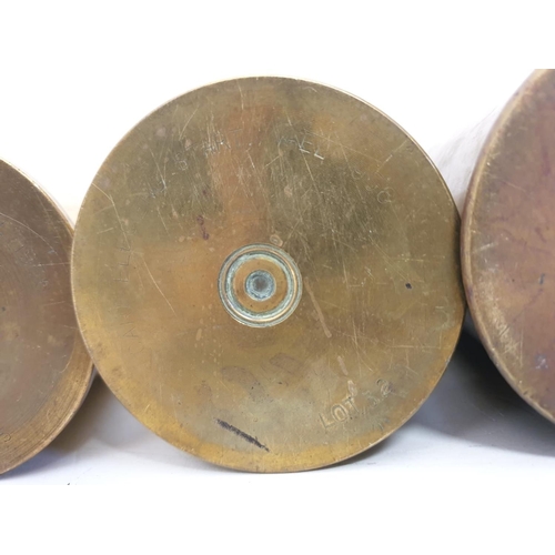 54 - A collection of 14 INERT Brass Shell Cases From Various Periods.