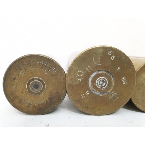 54 - A collection of 14 INERT Brass Shell Cases From Various Periods.