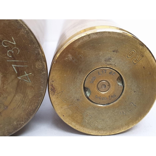 54 - A collection of 14 INERT Brass Shell Cases From Various Periods.