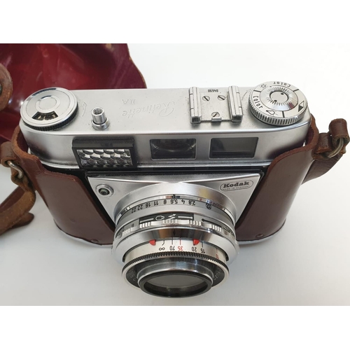 766 - A Kodak Retinetter II A camera. Comes with a Schneider-Kreuznach 2.8/45mm lens. As found, Good condi... 