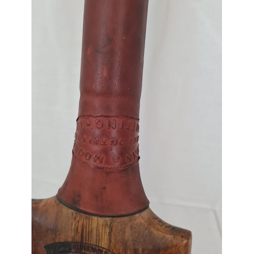 922 - A vintage (circa 1920s) summers Brawn and Sons Ltd cricket bat - specially selected by Jack Hobbs of... 