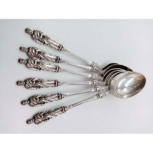 998 - 6X SILVER TEASPOONS BIRMINGHAM 1948, WEIGHT 75.3G TOTAL