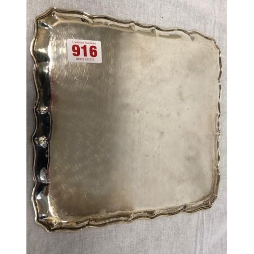 916 - A piece of Barcelona history. A vintage silver plate tray with insertion celebrating the 4th Spanish... 