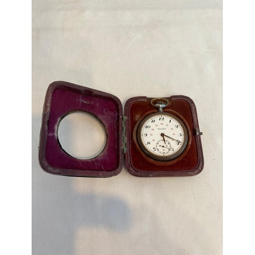 984 - Antique Cortebert pocket watch and travelling case, circa 1905. Top winding. Perfect working order, ... 