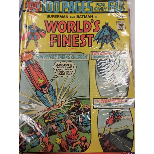 986 - 7 individually wrapped vintage DC comics, including 'World's Finest' plus 7 editions of vintage Ramp... 