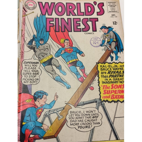 986 - 7 individually wrapped vintage DC comics, including 'World's Finest' plus 7 editions of vintage Ramp... 