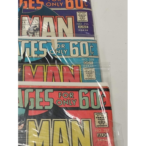 987 - 7 editions of vintage 'Batman' DC comics. A/F.