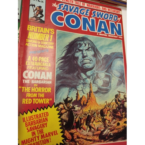 990 - 24 editions of Vintage 'The Savage Sword of Conan' comics.